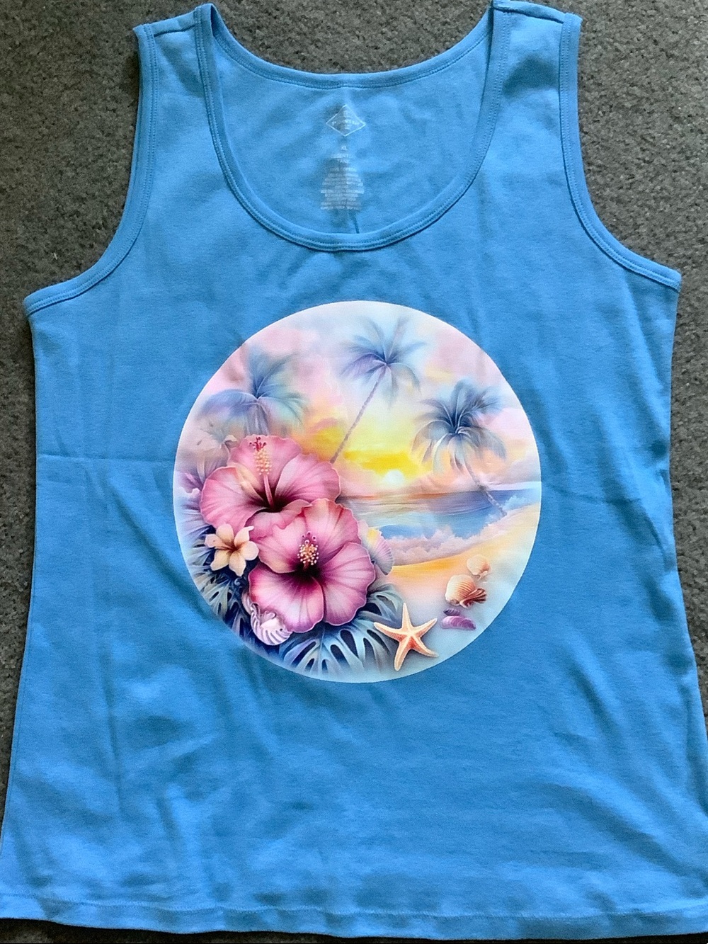 St. John's Bay Blue Essential Tank Top